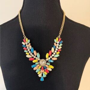 Susan Graver Multi Color Statement Necklace